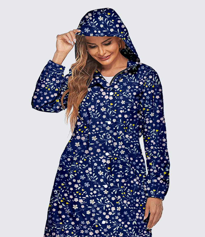 CAMISON Women's Gorgeous Printed Raincoat