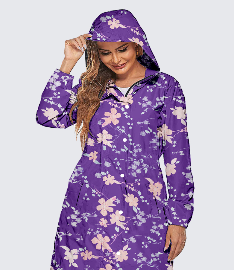 CAMISON Women's Gorgeous Printed Raincoat